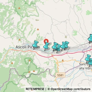 Mappa Via delle Begonie, 63100 Ascoli Piceno AP, Italia (4.67636)