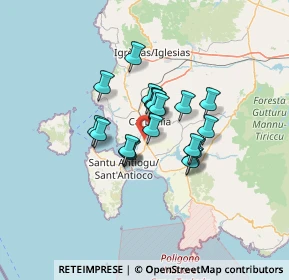 Mappa Via Campu Frassoi, 09010 San Giovanni Suergiu SU, Italia (9.6925)