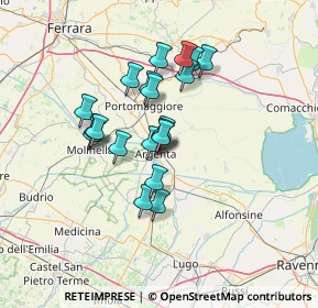 Mappa Via Benvenuto Tisi, 44011 Argenta FE, Italia (10.783)