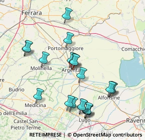 Mappa Via Benvenuto Tisi, 44011 Argenta FE, Italia (15.9495)