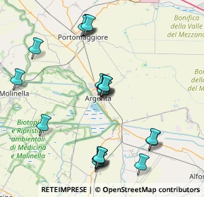 Mappa Via Benvenuto Tisi, 44011 Argenta FE, Italia (8.48)