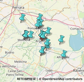 Mappa Via Ercole de Roberti, 44011 Argenta FE, Italia (9.5885)