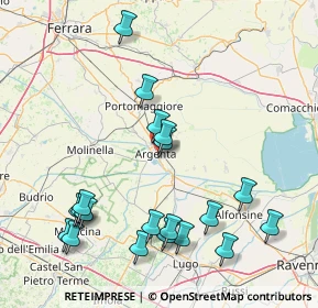 Mappa Via Ercole de Roberti, 44011 Argenta FE, Italia (18.4525)