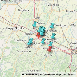 Mappa Strada delle Fornaci, 41126 Modena MO, Italia (8.03333)