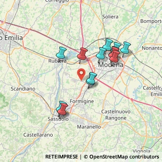 Mappa Strada Cucchiara, 41126 Modena MO, Italia (6.88643)