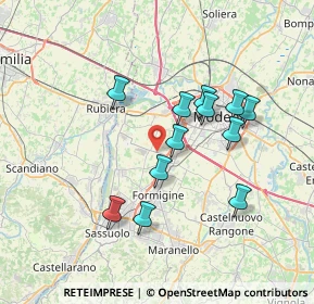 Mappa Strada Cucchiara, 41126 Baggiovara MO, Italia (6.42333)