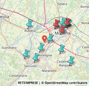 Mappa Strada Cucchiara, 41126 Baggiovara MO, Italia (7.4625)