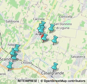 Mappa Via Casellette, 42019 Arceto RE, Italia (1.91091)