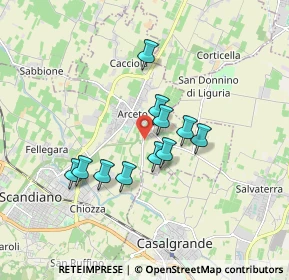 Mappa Via Casellette, 42019 Arceto RE, Italia (1.37636)