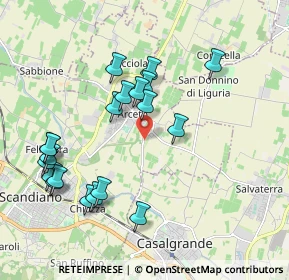 Mappa Via Casellette, 42019 Arceto RE, Italia (2.058)