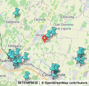 Mappa Via Casellette, 42019 Arceto RE, Italia (2.9935)