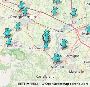 Mappa Via Casellette, 42019 Arceto RE, Italia (8.929)