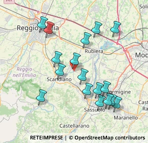 Mappa Via Casellette, 42019 Arceto RE, Italia (7.79588)