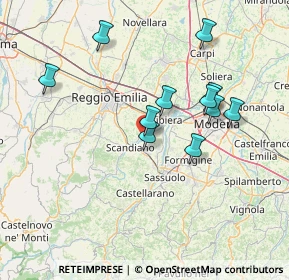 Mappa Via Casellette, 42019 Arceto RE, Italia (13.64727)
