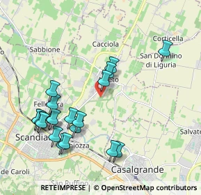 Mappa Via Caraffa, 42019 Arceto RE, Italia (2.1685)