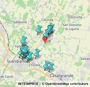 Mappa Via Caraffa, 42019 Arceto RE, Italia (1.805)