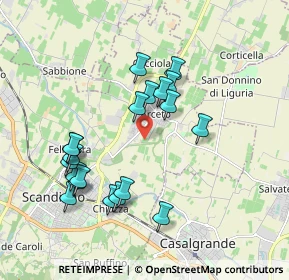 Mappa Via Caraffa, 42019 Arceto RE, Italia (1.85)