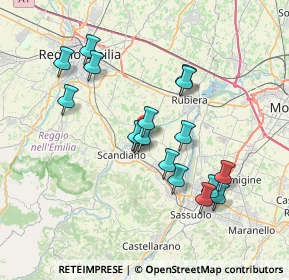 Mappa Via Caraffa, 42019 Arceto RE, Italia (6.72118)