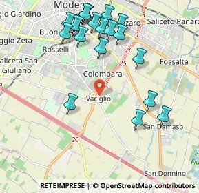 Mappa Str. Vaciglio, 41126 Modena MO, Italia (2.3475)