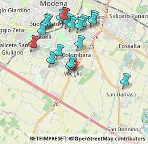 Mappa Str. Vaciglio, 41126 Modena MO, Italia (2.08)