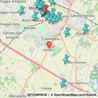 Mappa Strada Vaciglio, 41126 Modena MO, Italia (2.9625)
