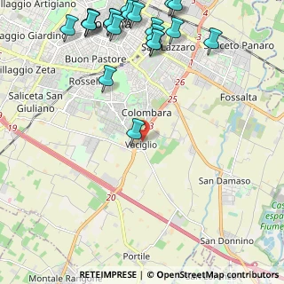 Mappa Strada Vaciglio, 41126 Modena MO, Italia (3.1405)