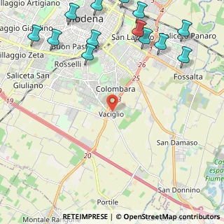 Mappa Strada Vaciglio, 41126 Modena MO, Italia (3.25308)
