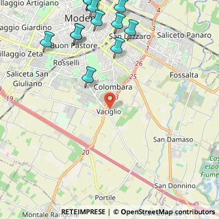 Mappa Strada Vaciglio, 41126 Modena MO, Italia (3.0675)
