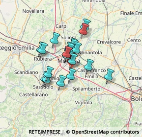 Mappa Str. Vaciglio, 41126 Modena MO, Italia (9.6035)