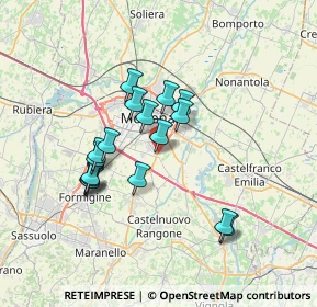 Mappa Str. Vaciglio, 41126 Modena MO, Italia (6.03471)