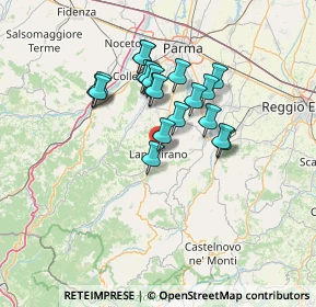 Mappa Via C. Leoni, 43013 Langhirano PR, Italia (11.2165)