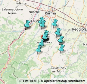 Mappa Via C. Leoni, 43013 Langhirano PR, Italia (7.426)