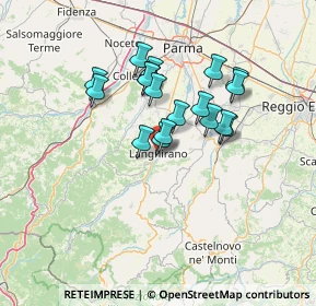 Mappa Via C. Leoni, 43013 Langhirano PR, Italia (11.04944)