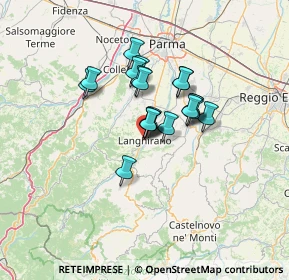 Mappa Via C. Leoni, 43013 Langhirano PR, Italia (9.0065)