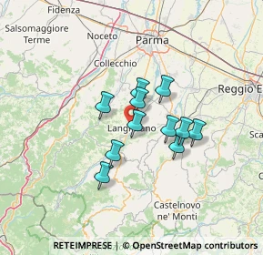 Mappa Via C. Leoni, 43013 Langhirano PR, Italia (9.47545)
