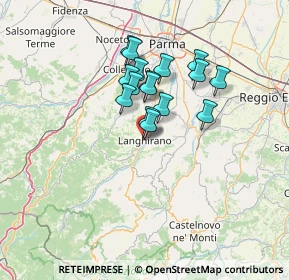 Mappa Via C. Leoni, 43013 Langhirano PR, Italia (10.33625)