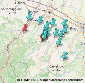 Mappa Via B. Ferrari, 43013 Langhirano PR, Italia (9.83118)