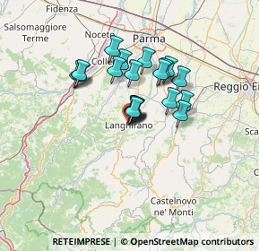 Mappa Via B. Ferrari, 43013 Langhirano PR, Italia (9.575)