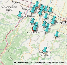 Mappa Via B. Ferrari, 43013 Langhirano PR, Italia (14.9075)