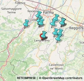 Mappa Via B. Ferrari, 43013 Langhirano PR, Italia (11.0725)