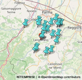 Mappa Via B. Ferrari, 43013 Langhirano PR, Italia (10.7085)
