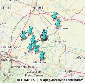 Mappa Via Righi Augusto, 40062 Molinella BO, Italia (9.21)