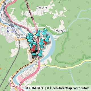Mappa Via alla Zona Sportiva, 16019 Ronco Scrivia GE, Italia (0.35)