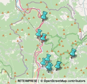 Mappa Via alla Zona Sportiva, 16019 Ronco Scrivia GE, Italia (4.3375)