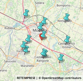 Mappa Via Pienza, 41126 Modena MO, Italia (7.2075)