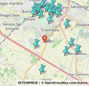 Mappa Via Pienza, 41126 Modena MO, Italia (2.5095)