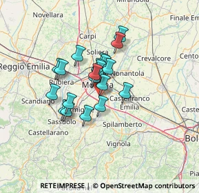 Mappa Via Pienza, 41126 Modena MO, Italia (9.4855)