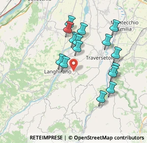 Mappa Via Saliceto e Monticello, 43013 Langhirano PR, Italia (6.972)