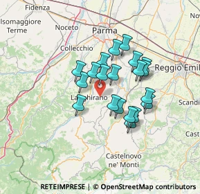 Mappa Via Saliceto e Monticello, 43013 Langhirano PR, Italia (10.52)