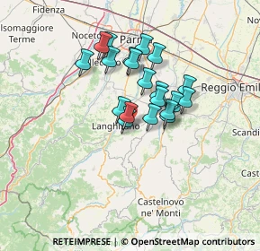 Mappa Via Saliceto e Monticello, 43013 Langhirano PR, Italia (10.2535)